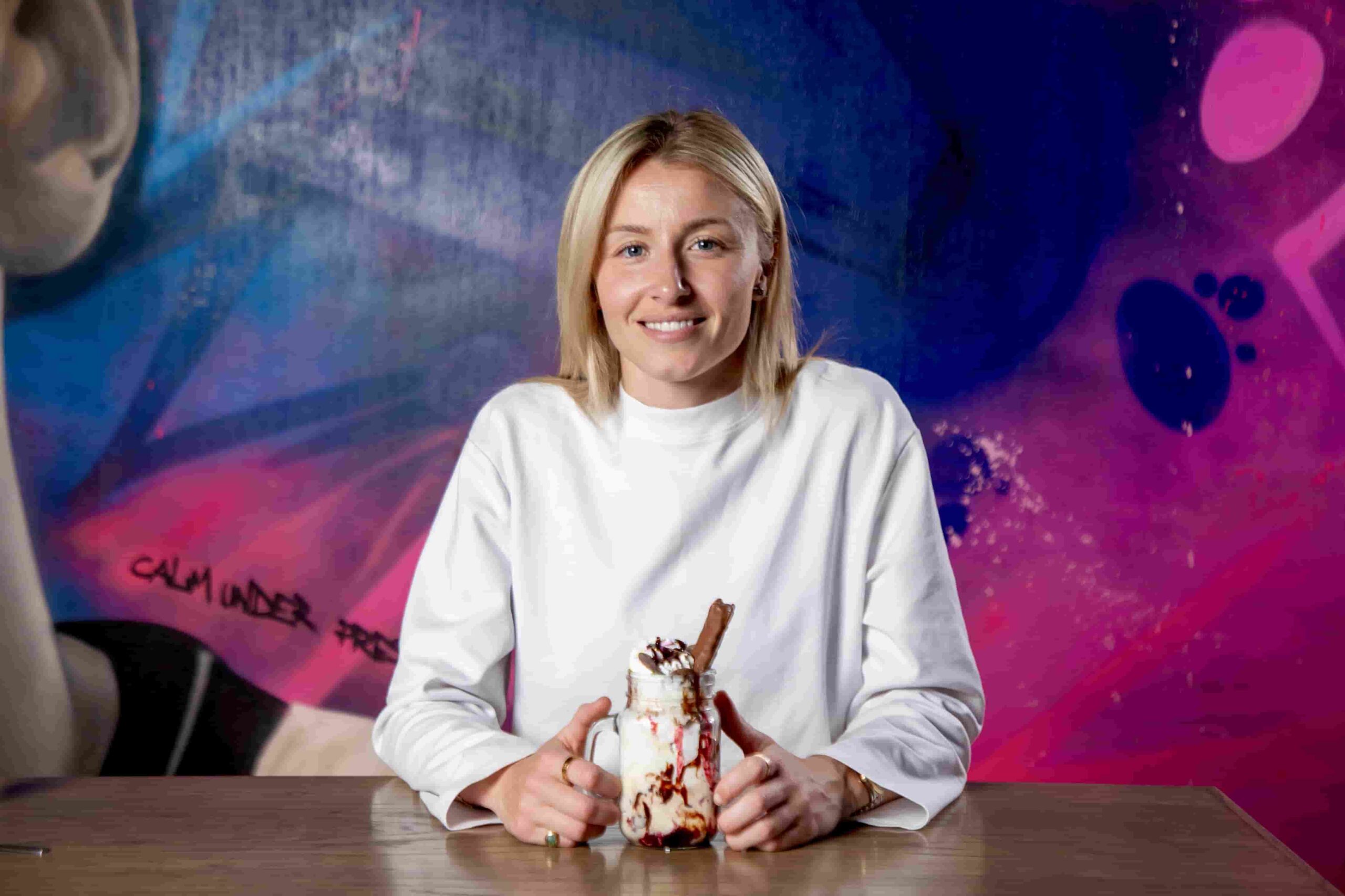 England skipper Leah Williamson launches The Captain’s Choice ice cream sundae at TOCA Social ahead of the Women’s EURO 2025 - with £1 per sale going to charity.