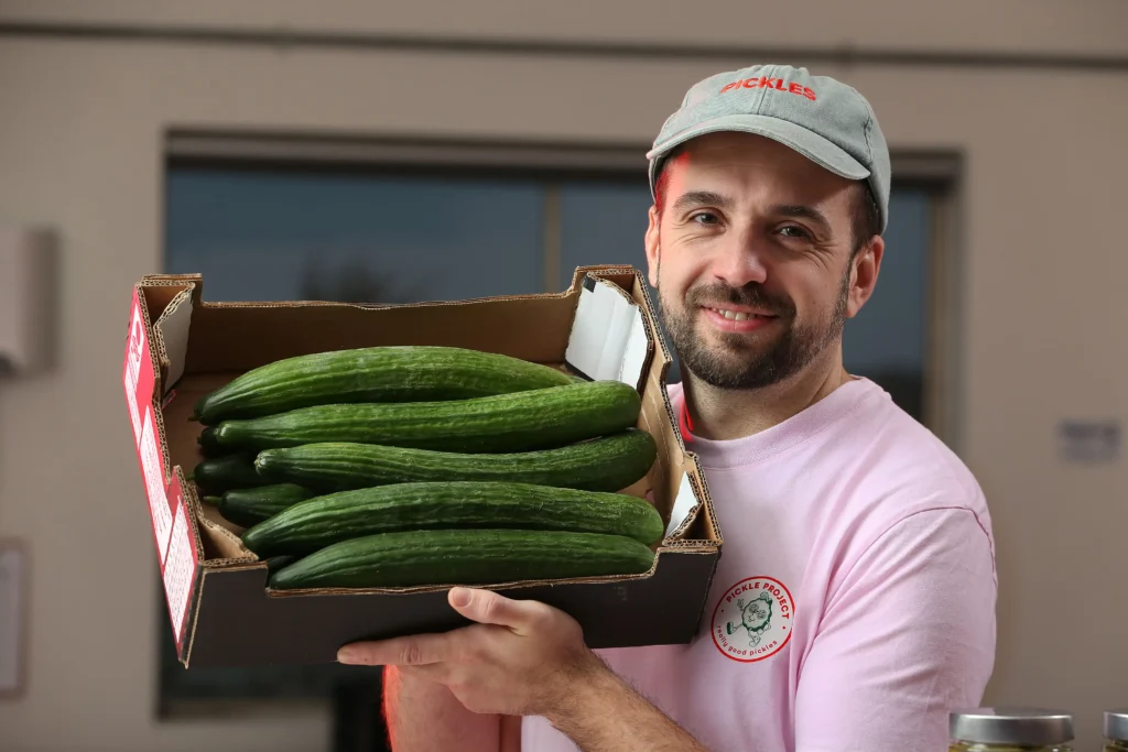 Former NASCAR driver Matt Harris now runs Britain's first ultrasound pickle business from a converted ambulance he drunkenly bought on eBay after his racing dream ended.